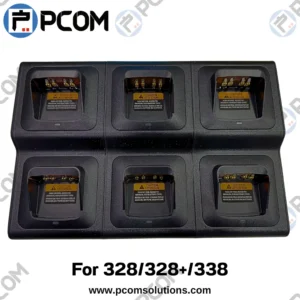 6 way multi unit charger for motorola gp328 / gp328+ / gp338
