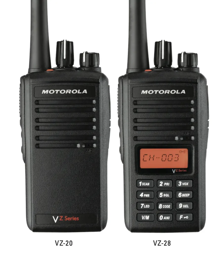 motorola vz20 walkie talkie analog