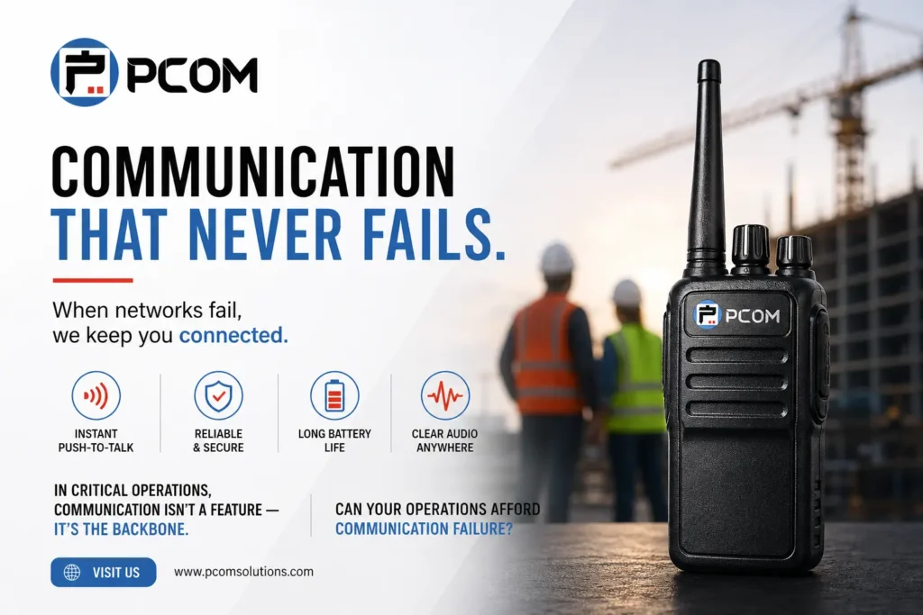 walkie talkie solutions pcom motorola